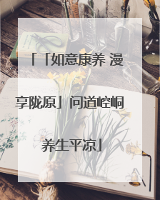 「如意康养 漫享陇原」问道崆峒 养生平凉
