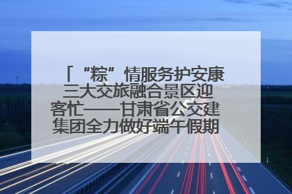 “粽”情服务护安康 三大交旅融合景区迎客忙——甘肃省公交建集团全力做好端午假期景区运营工作