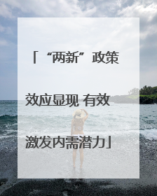 “两新”政策效应显现 有效激发内需潜力