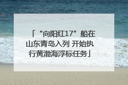 “向阳红17”船在山东青岛入列 开始执行黄渤海浮标任务