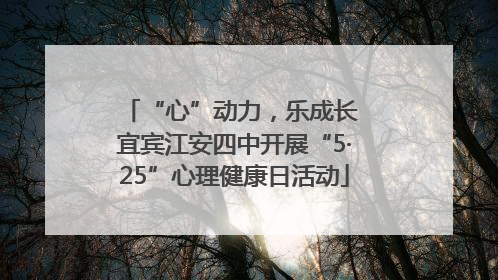 “心”动力，乐成长 宜宾江安四中开展“5·25”心理健康日活动