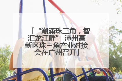 “潮涌珠三角，智汇龙江畔” 漳州高新区珠三角产业对接会在广州召开