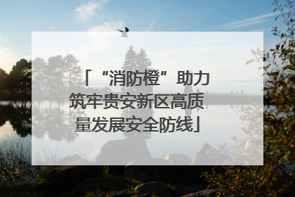 “消防橙”助力筑牢贵安新区高质量发展安全防线