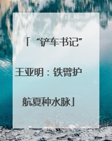 “铲车书记”王亚明：铁臂护航夏种水脉