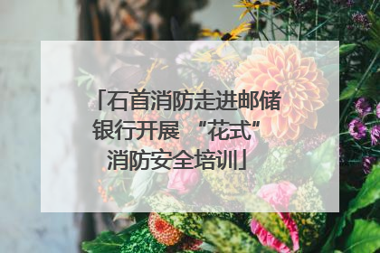 石首消防走进邮储银行开展 “花式”消防安全培训
