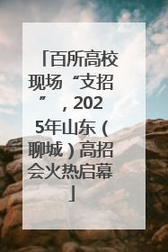 百所高校现场“支招”，2025年山东（聊城）高招会火热启幕