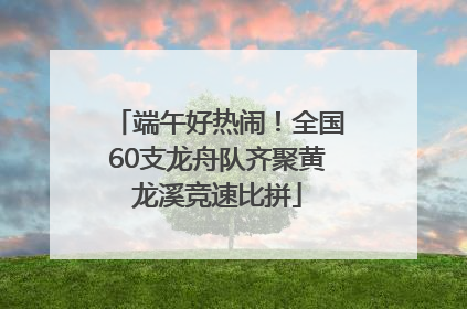 端午好热闹！全国60支龙舟队齐聚黄龙溪竞速比拼