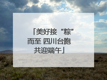 美好接“粽”而至 四川台胞共迎端午