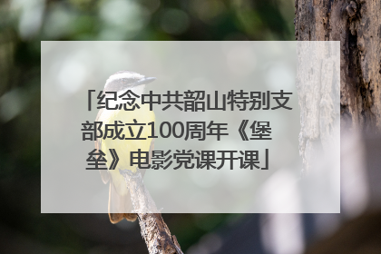 纪念中共韶山特别支部成立100周年《堡垒》电影党课开课