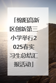 绵阳高新区创新第三小学举行2025春实习生总结汇报活动