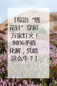综治“绣花针”穿起万家灯火！98%矛盾化解，凭啥这么牛？