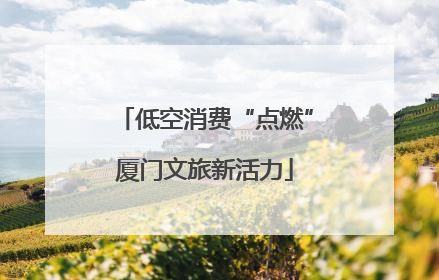 低空消费“点燃”厦门文旅新活力