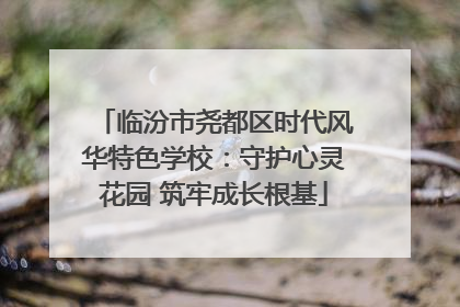 临汾市尧都区时代风华特色学校：守护心灵花园 筑牢成长根基