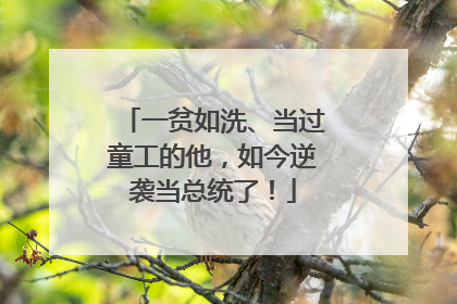 一贫如洗、当过童工的他，如今逆袭当总统了！