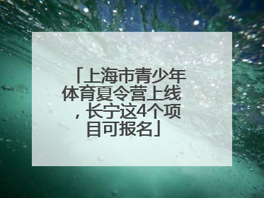 上海市青少年体育夏令营上线，长宁这4个项目可报名