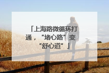 上海路微循环打通，“堵心路”变“舒心道”