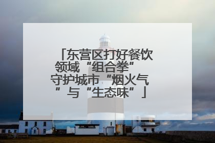 东营区打好餐饮领域“组合拳” 守护城市“烟火气”与“生态味”