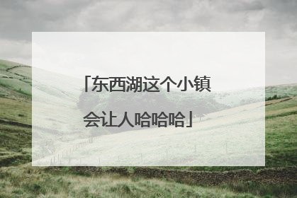 东西湖这个小镇会让人哈哈哈