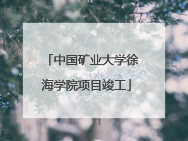 中国矿业大学徐海学院项目竣工