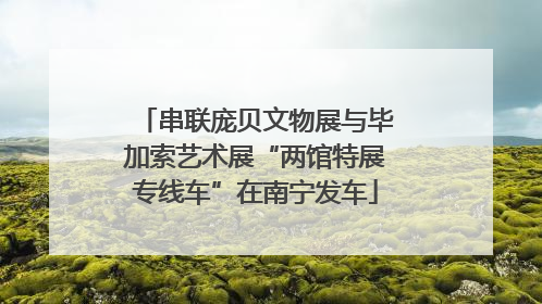 串联庞贝文物展与毕加索艺术展“两馆特展专线车”在南宁发车