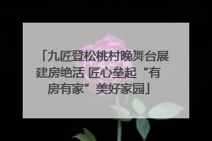 九匠登松桃村晚舞台展建房绝活 匠心垒起“有房有家”美好家园