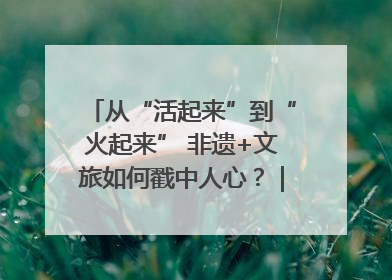 从“活起来”到“火起来” 非遗+文旅如何戳中人心？｜文旅融合看四川