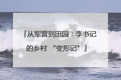 从军营到田园：李书记的乡村 “变形记”