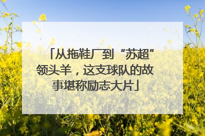 从拖鞋厂到“苏超”领头羊，这支球队的故事堪称励志大片