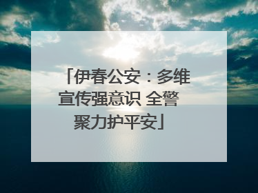 伊春公安：多维宣传强意识 全警聚力护平安
