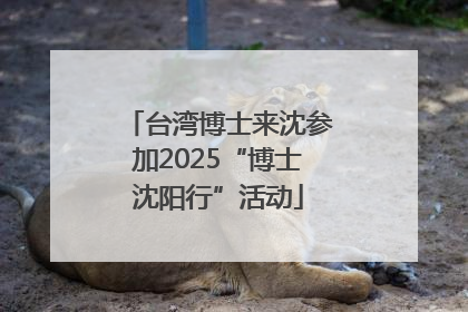 台湾博士来沈参加2025“博士沈阳行”活动