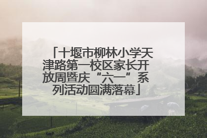 十堰市柳林小学天津路第一校区家长开放周暨庆“六一”系列活动圆满落幕