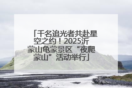 千名追光者共赴星空之约！2025沂蒙山龟蒙景区“夜爬蒙山”活动举行