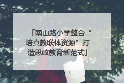 南山路小学整合“培真教联体资源”打造思政教育新范式