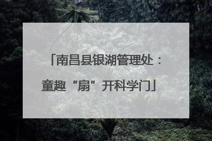 南昌县银湖管理处：童趣“扇”开科学门