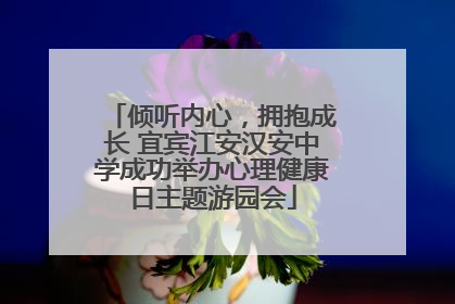 倾听内心，拥抱成长 宜宾江安汉安中学成功举办心理健康日主题游园会