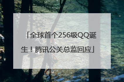 全球首个256级QQ诞生！腾讯公关总监回应