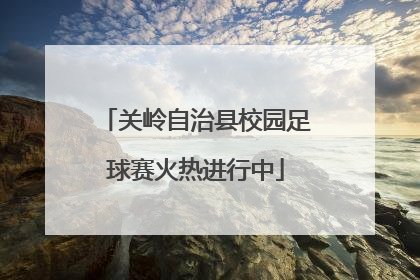 关岭自治县校园足球赛火热进行中