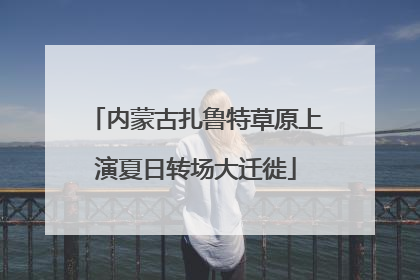 内蒙古扎鲁特草原上演夏日转场大迁徙