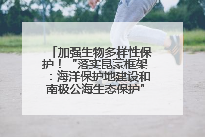 加强生物多样性保护！“落实昆蒙框架：海洋保护地建设和南极公海生态保护”主题论坛将举办