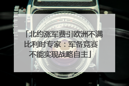 北约涨军费引欧洲不满 比利时专家：军备竞赛不能实现战略自主