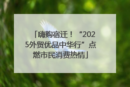 嗨购宿迁！“2025外贸优品中华行”点燃市民消费热情