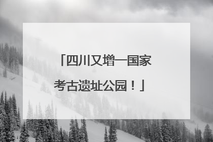 四川又增一国家考古遗址公园！