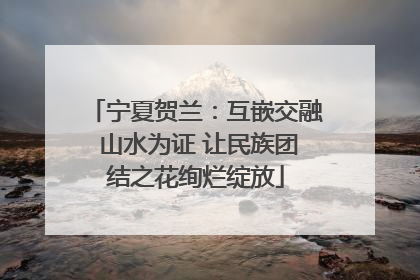 宁夏贺兰：互嵌交融 山水为证 让民族团结之花绚烂绽放