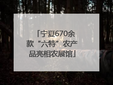 宁夏670余款“六特”农产品亮相农展馆