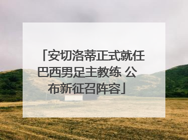 安切洛蒂正式就任巴西男足主教练 公布新征召阵容