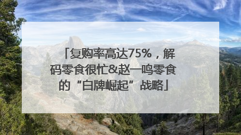 复购率高达75%，解码零食很忙&赵一鸣零食的“白牌崛起”战略