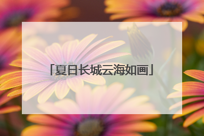 夏日长城云海如画