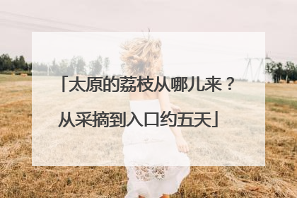 太原的荔枝从哪儿来？从采摘到入口约五天