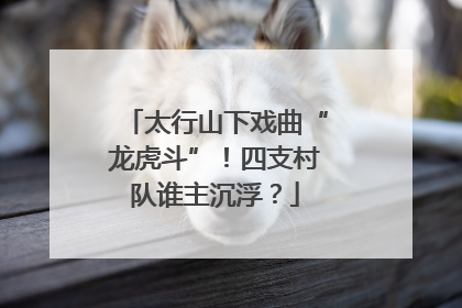 太行山下戏曲“龙虎斗”！四支村队谁主沉浮？