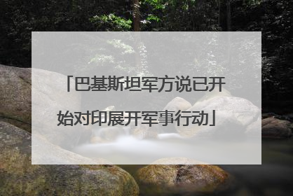 巴基斯坦军方说已开始对印展开军事行动